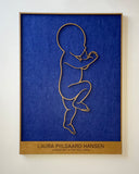 Fødselsbillede i 1:1 | 66x48cm | Flere varianter og farver
