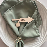 Bordkort med graveret navn | Nytårsraket | Flere varianter