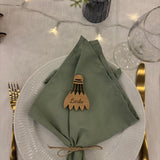 Bordkort med graveret navn | Fjerbold | Flere varianter