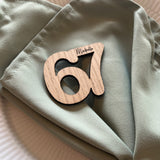 Bordkort med graveret navn | 67 | Flere varianter