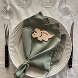 Bordkort med graveret navn | Triceratops | Flere varianter