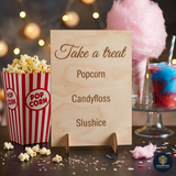 Serveringsskilt - Take a treat