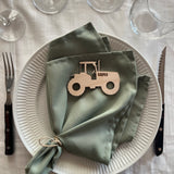 Bordkort med graveret navn | Traktor | Flere varianter