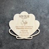 Indbydelse | Barnedåb | Muslingeskal | Flere varianter