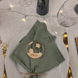 Bordkort med graveret navn | Fodbold | Moderne | Flere varianter