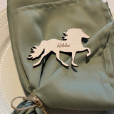 Bordkort med graveret navn | Islænder hest | Flere varianter