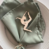 Bordkort med graveret navn | Gymnast | Flere varianter