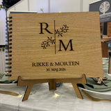 Gæstebog med personlig tekst | Stor | Flere varianter