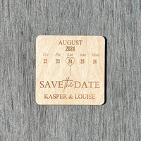 Save The Date magnet i træ | Flere varianter