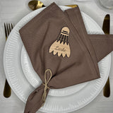 Bordkort med graveret navn | Fjerbold | Flere varianter