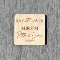 Save The Date magnet i træ | Flere varianter