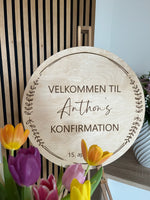 Velkomstskilt 48cm | Konfirmation | Flere varianter